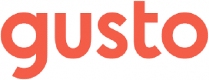 Gusto标志，链接到Gusto主页在一个新的选项卡。
