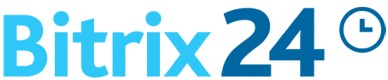 Bitrix24的标志，链接到Bitrix24的主页在一个新的选项卡。