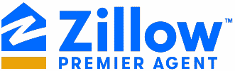 Zillow总理代理标志，链接到Zillow总理代理网页在一个新的选项卡。