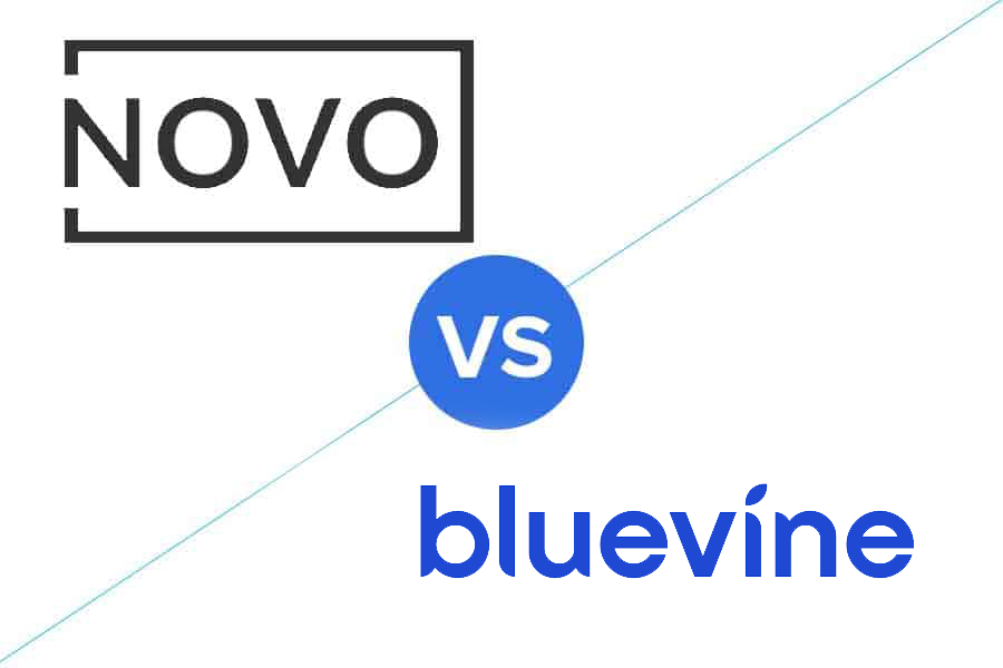 Novo vs Bluevine标志。
