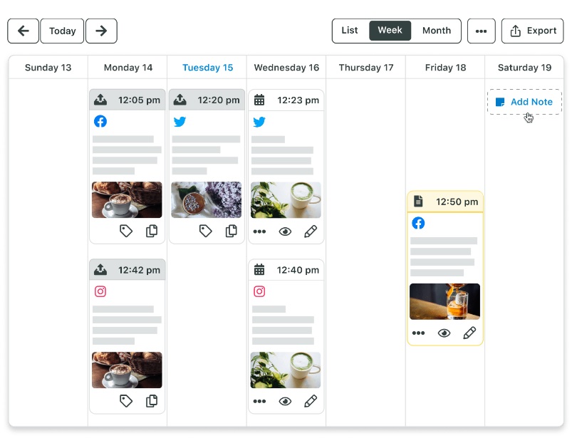 Sprout Social scheduling and publishing platform screenshot