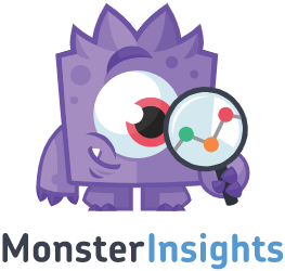 MonsterInsights标志that links to the MonsterInsights homepage in a new tab.