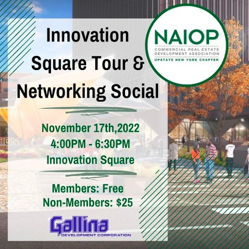 Facebook post from the upstate New York chapter of NAIOP with event titled 