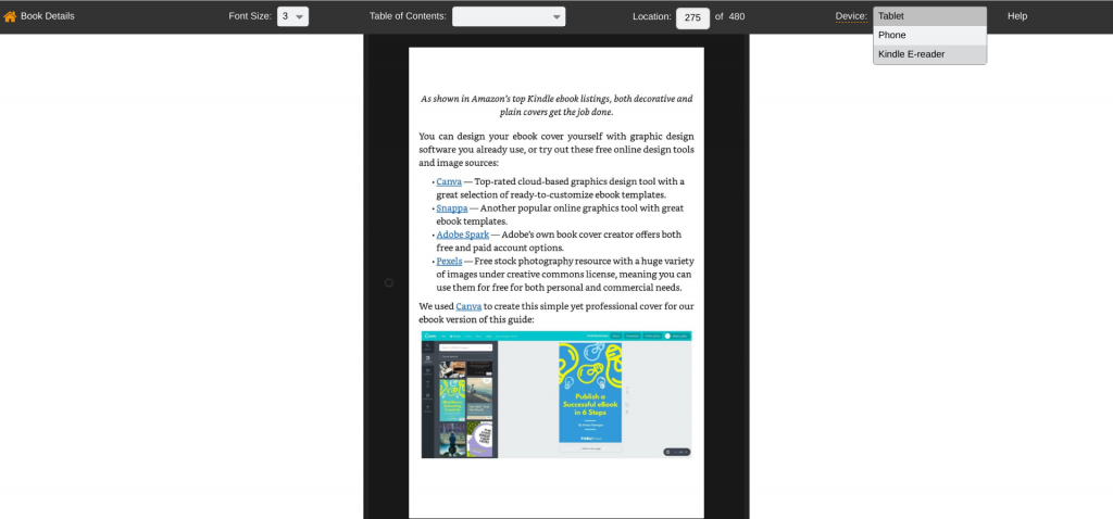 Reedsy ePub files convert to Kindle format in Amazon KDP