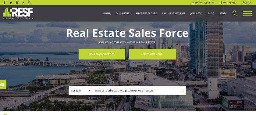 RESF Real Estate website with IDX Feeds