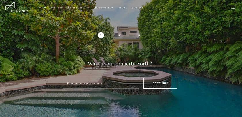 Sandro Dazzan real estate website with call-to-action