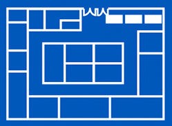 环形建筑平面图。