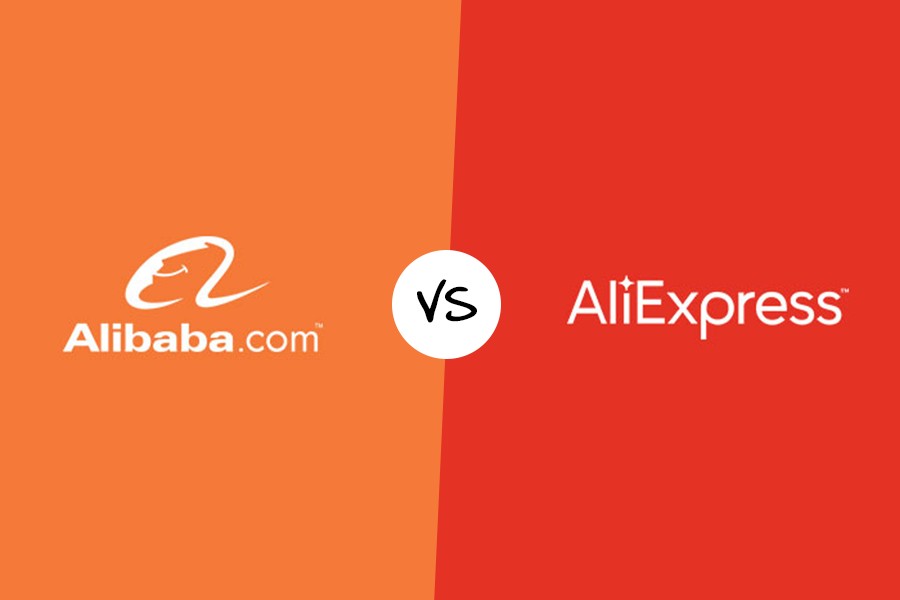 Alibaba vs AliExpress Logo