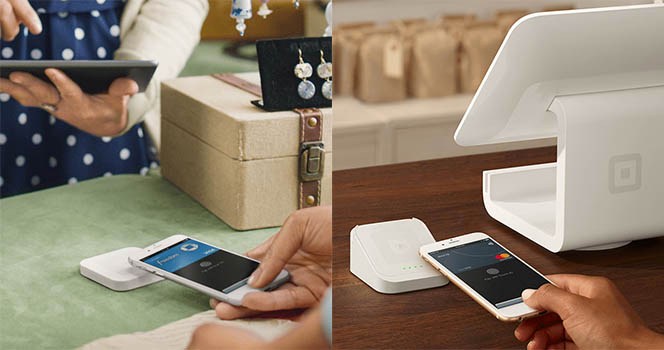 Square NFC readers.