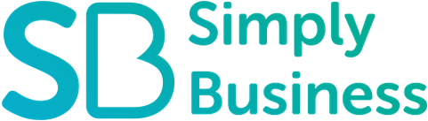 简单的部siness logo that links to the Simply Business homepage in a new tab.