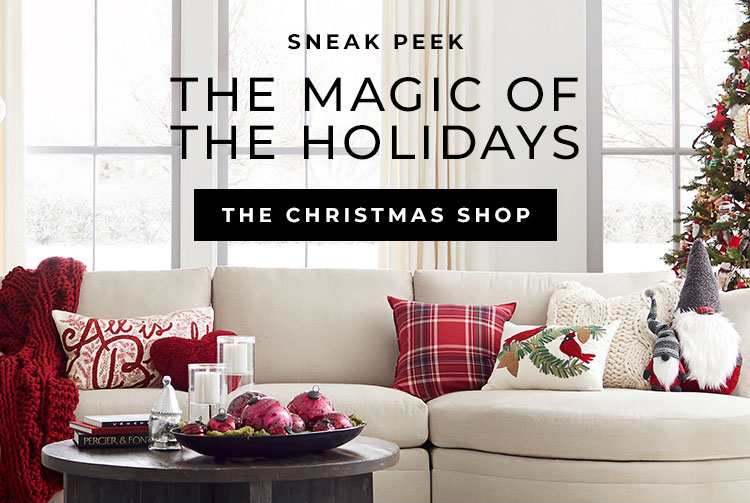 Screenshot of Sneak Peek Christmas Shop Display