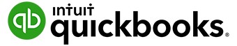 QuickBooks logo that links to the QuickBooks homepage in a new tab.