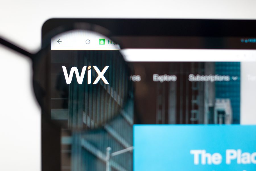 放大的Wix徽标