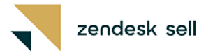 Zendesk销售标志，链接到Zendesk销售主页在一个新的选项卡。