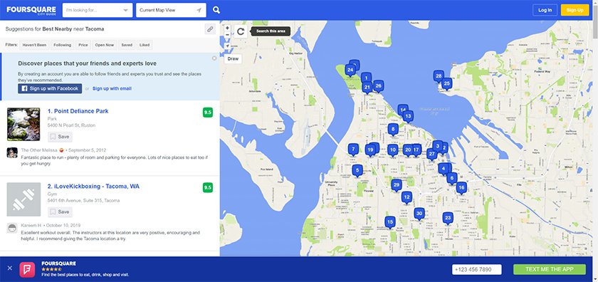 在Foursquare上免费申请你的企业名单。