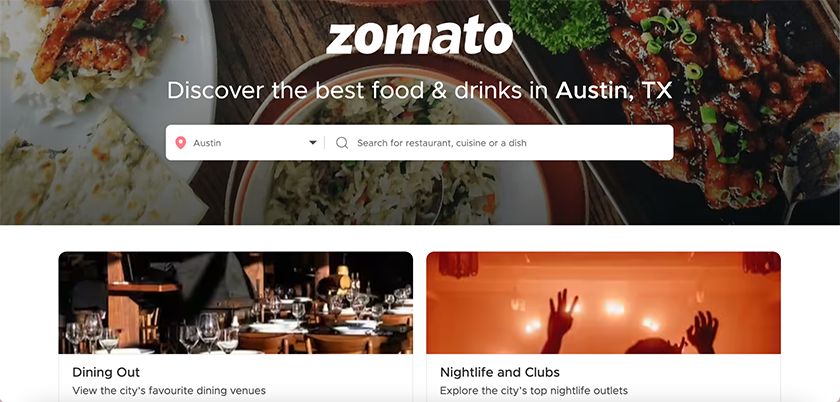Zomato在线业务目录的餐馆和酒吧。