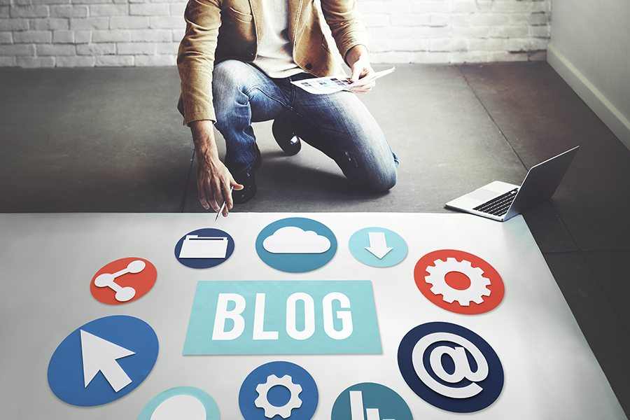 Business Blogging Concept.