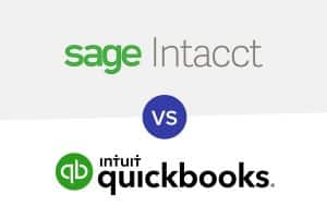 Sage Intacct vs QuickBooks logo
