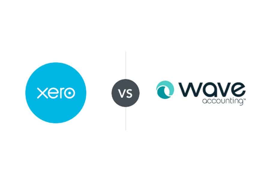 Xero vs Wave标志。