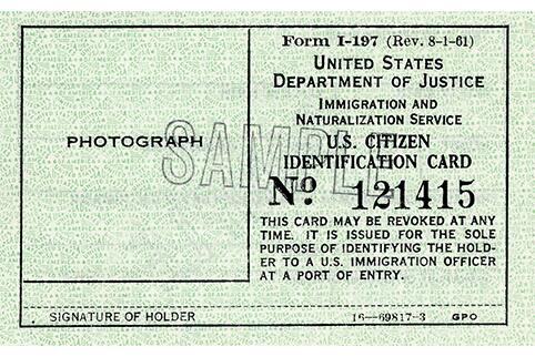 公民身份证。