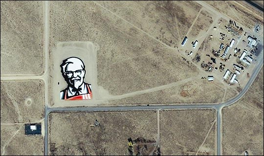 KFC Ad Visible From Space