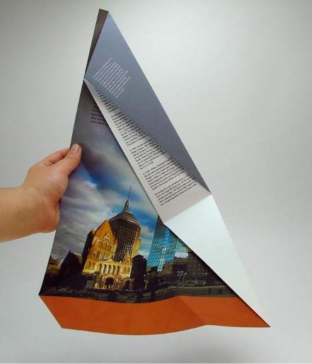 Behance origami brochures template example.