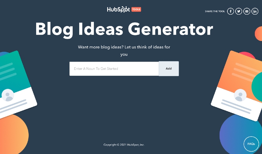 HubSpot Blog Idea Generator