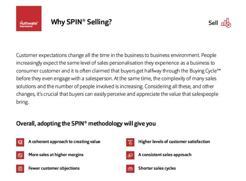 SPIN销售培训概述