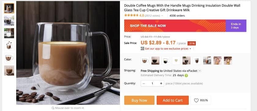 Double Coffee Mugs sample product.