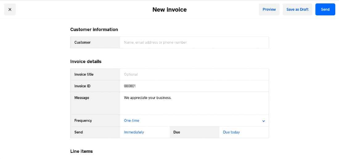 Maging invoices through square dashboard or the square invoices app.