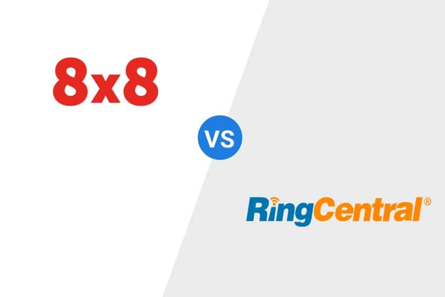 8x8x系列和RingCentral MVP的标志。