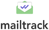 在新选项卡中链接到MailTrack主页的MailTrack徽标。