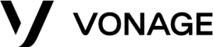 Vonage标志，链接到Vonage主页。