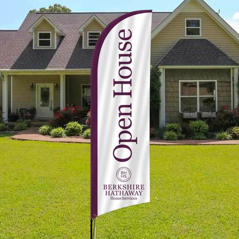 Feather or flag Real Estate Sign
