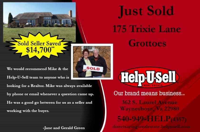 Showing just sold postcard of help u sell with seller review.