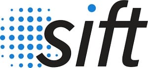 Sift logo that links to the Sift homepage in a new tab.