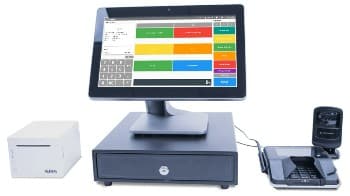 Korona's countertop pos with pin reader.