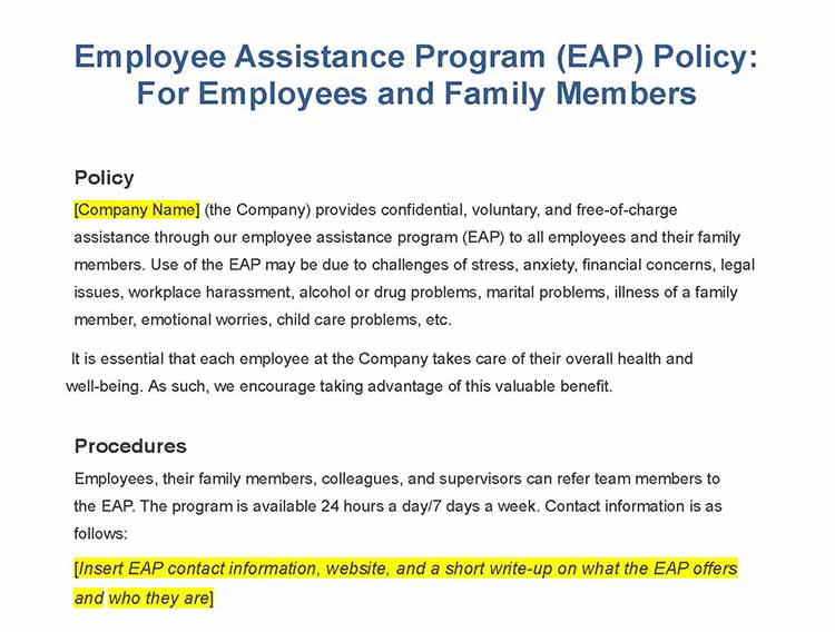 EAP Policy.