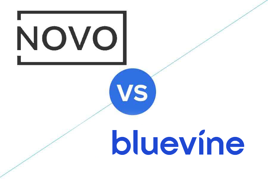 Novo vs Bluevine徽标。