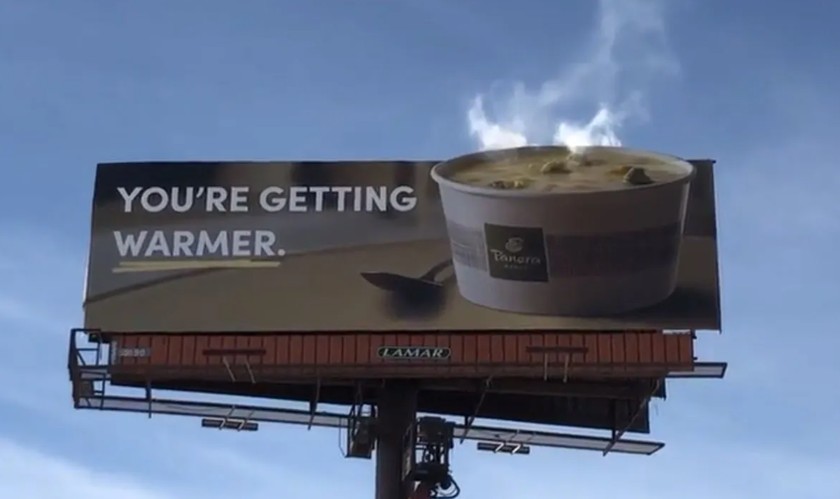 A billboard ad design that says 
