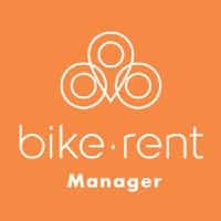 自行车租赁管理标志，链接到自行车租赁管理的主页在一个新的选项卡。