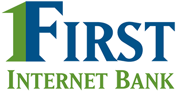 在新标签中链接到第一互联网银行主页的第一互联网银行标志。