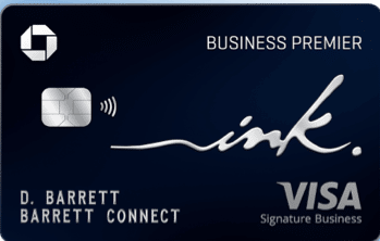 Chase Ink Business Premier Credit Card sample