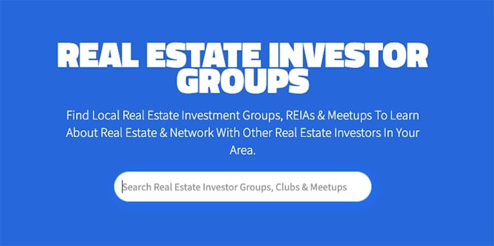 Flipper Force real estate investor group search box.