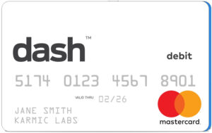 dash Prepaid Mastercard sample