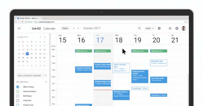 Apptivo谷歌日历集成。