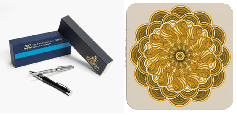 Pens and Coasters and Plant Desk Decor