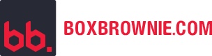 BoxBrownie标志,BoxBrownie主页的链接。