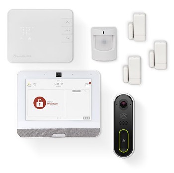 Hardware for Vector's Home Automation plan, including a control panel, 3 sensors, a motion detector, and more.