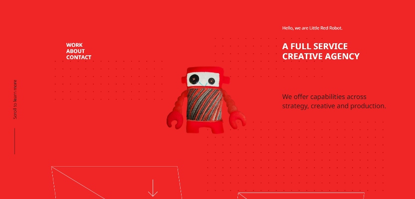小红机器人网站与红色配色方案